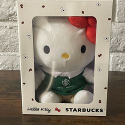 unopened starbucks hello kitty plush
