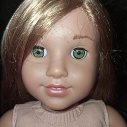 American Girl Doll Leah Clark & Free Doll Clothes W/ Purchase 