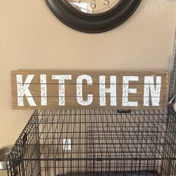Kitchen Wood Sign