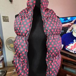 XL Girls Old Navy Dotted Puffer Vest 