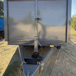 New 8x4x12 Scissor Lift Hydraulic Dump Trailer with Tarp 🔥