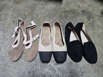 New Ballet Flats Size 9.5 – 3 Pairs for $30