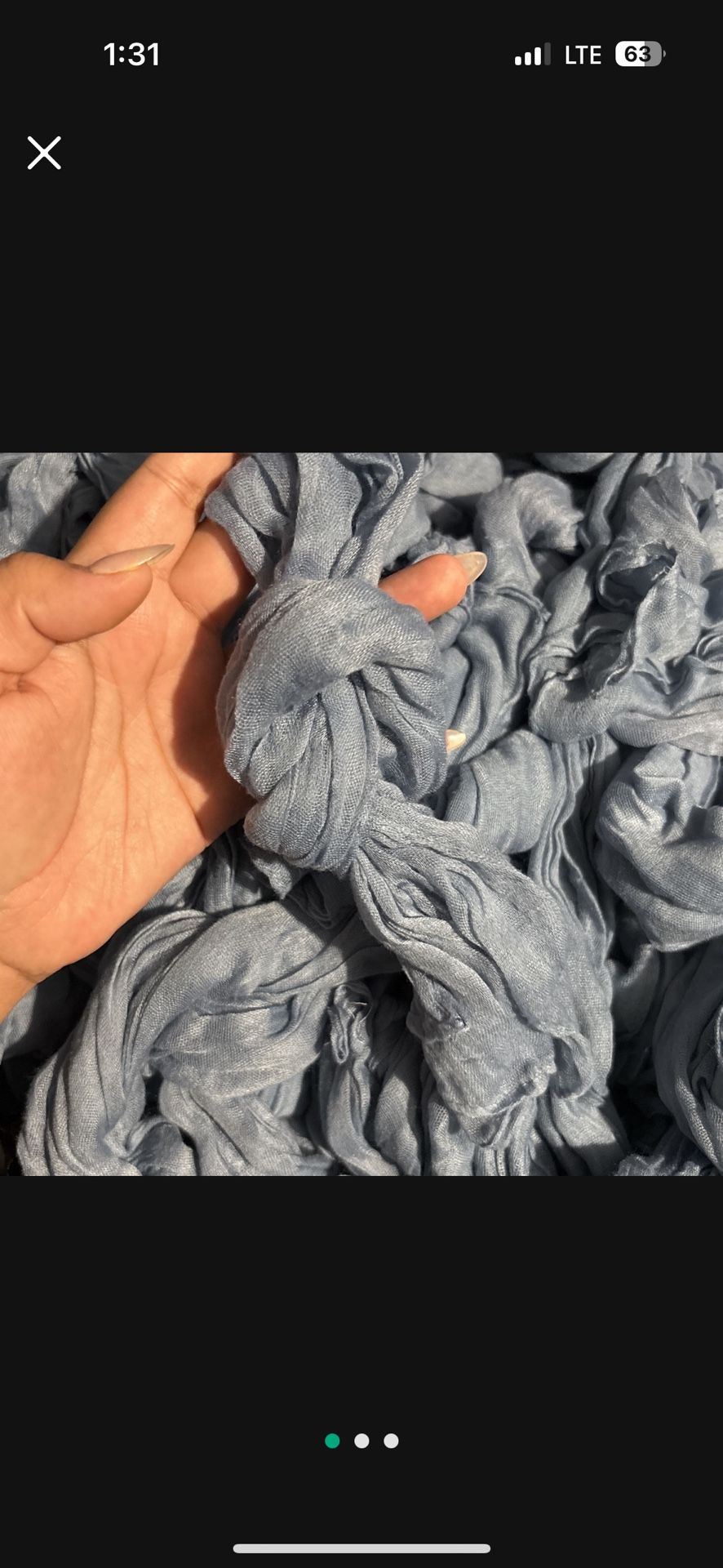 Dusty Blue Gauze Napkins