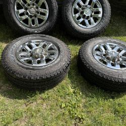 265/70/18 chevy duramax 2500 wheels n tires