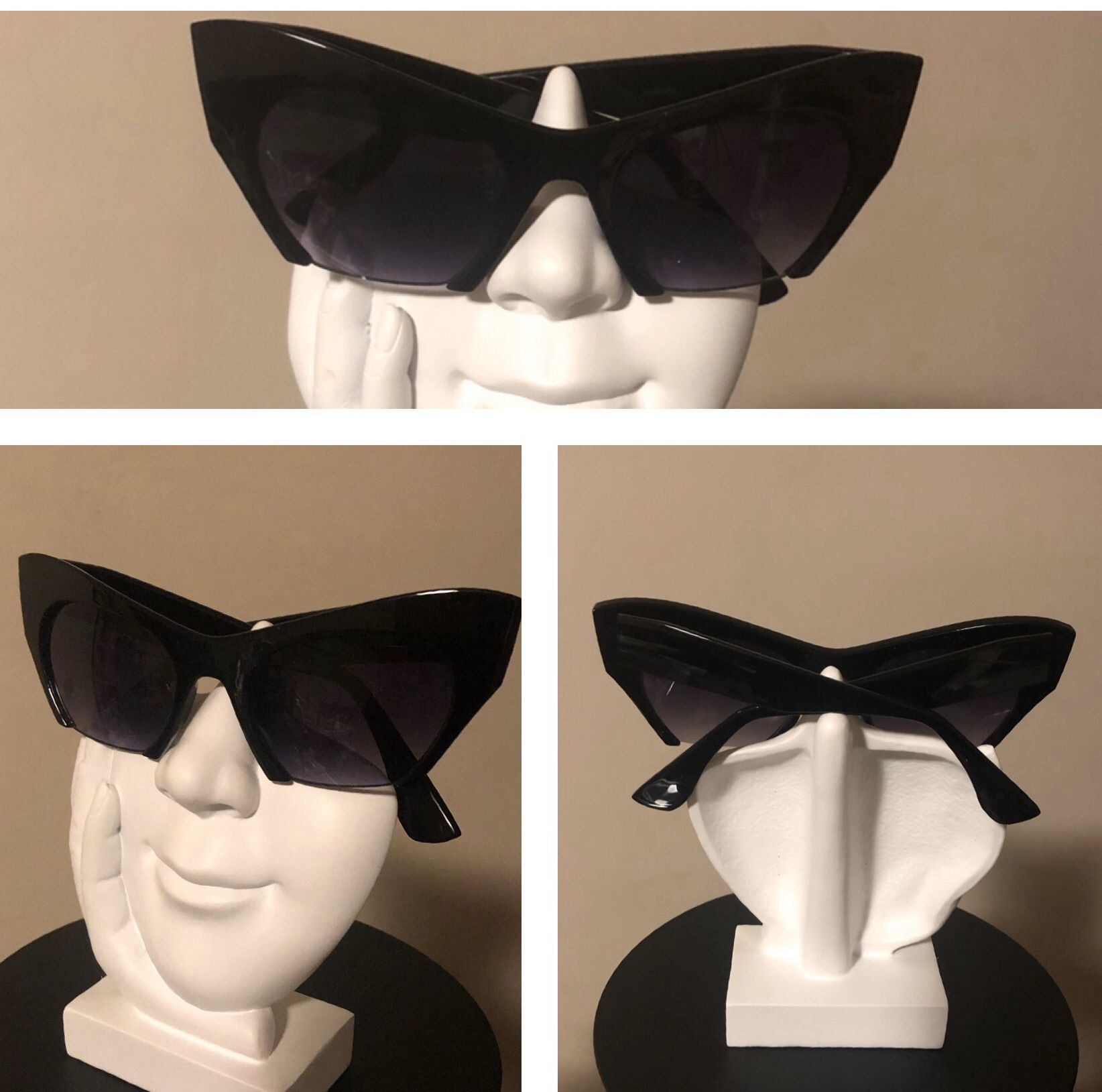 Trendy Half Frame Cat Eye Sunglasses