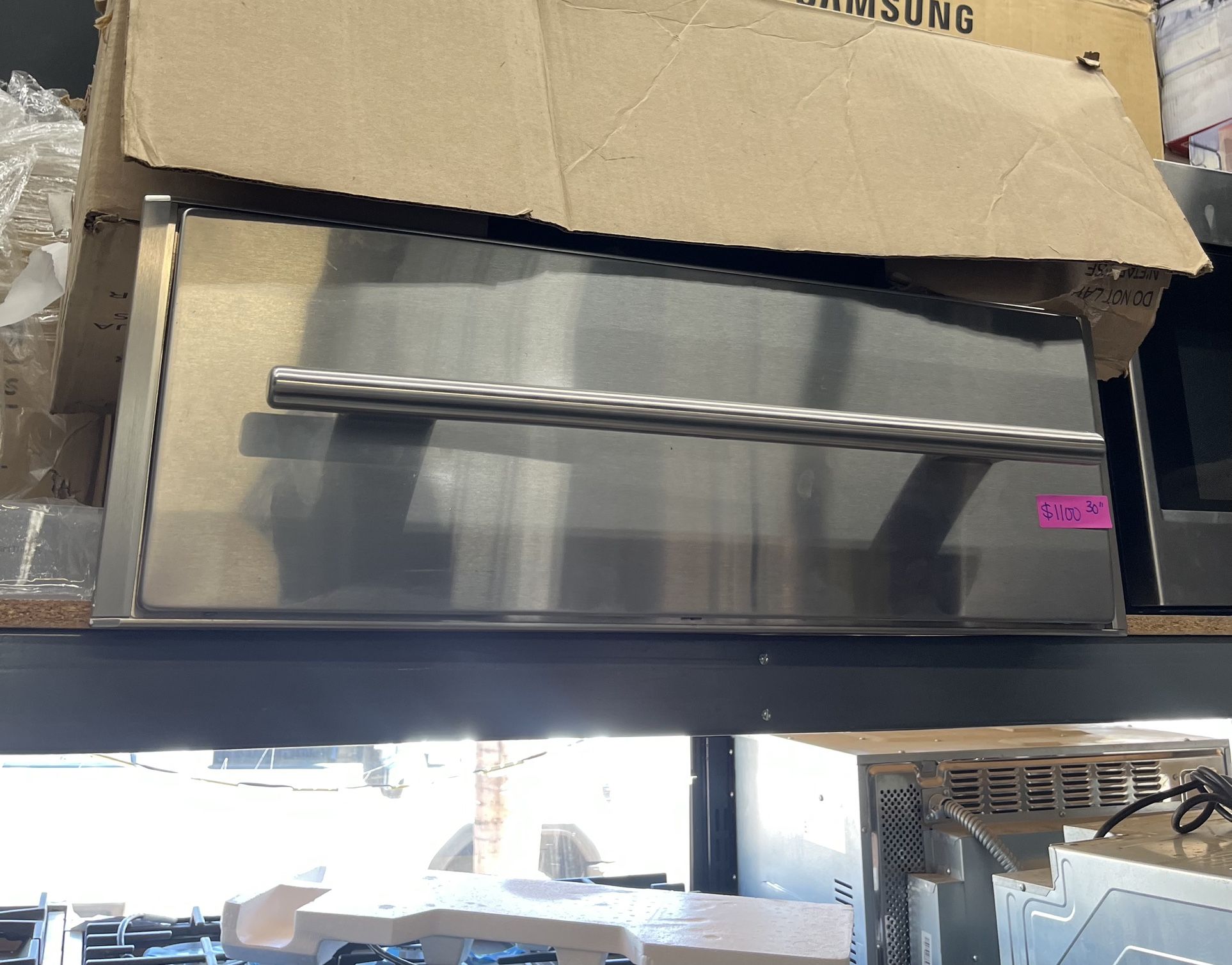 Wolf 30” Wide Warming Drawer Stainless Steel