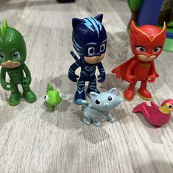 Pj Mask Toy With Their Animal