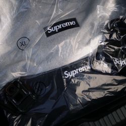 SUPREME BOX LOGO NAVY & GRAY