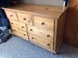 Solid Wood Dresser 55” Wide