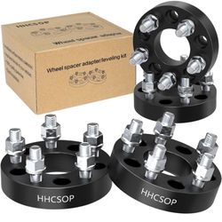 5x4.5 to 5x5.5 Wheel Spacers 1.25" (32mm) Bore 73mm with 1/2"x20 Studs for Ford Mustang Ranger Crown Victoria Explorer | Jeep Wrangler Liberty Grand C