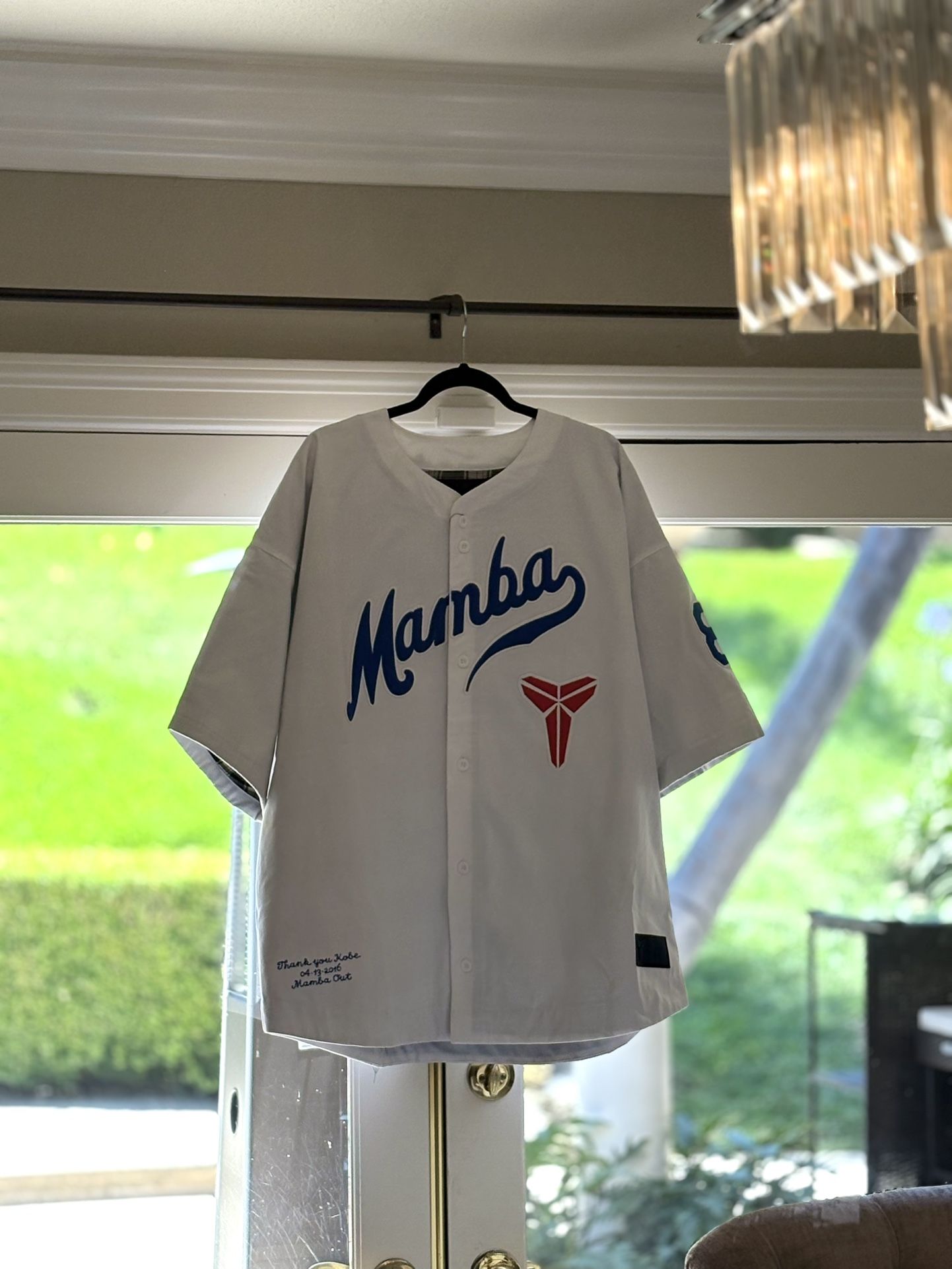 Nike Kobe Baseball S/S Top White/Blue ‘Dodgers’ ⚾️ Size: L | Condition: New | $190
