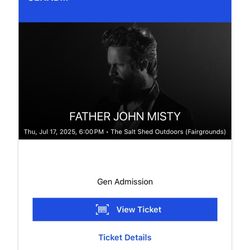 Father John Misty @ salt Shed.. General Admission 