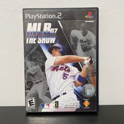 MLB 07 The Show PS2 PlayStation 2 + Reg Card CIB Video Game Baseball Sony