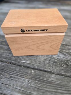 Rare Le Creuset Wooden recipe card holder