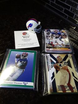 Buffalo Bills helmet football cards stickers swag collectibles