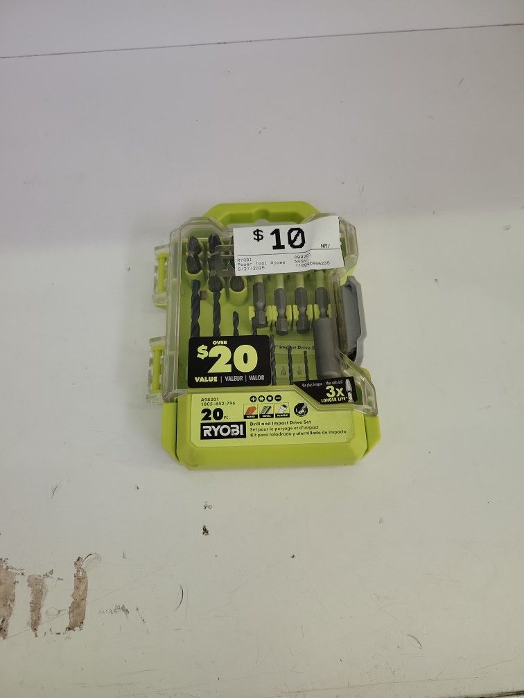 Ryobi 20 Piece Bit Set