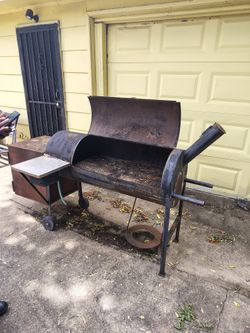 Grill with smoker