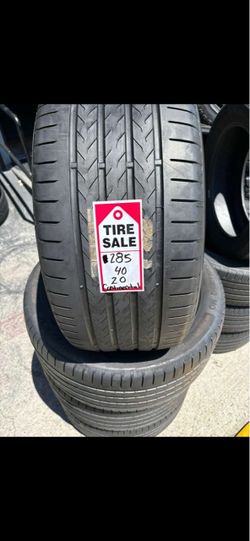 285-40-20 Continental Procontact Full Used Tire Set $240 Free Mounting And Balancing