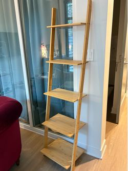 Bamboo Ladder Bookshelf