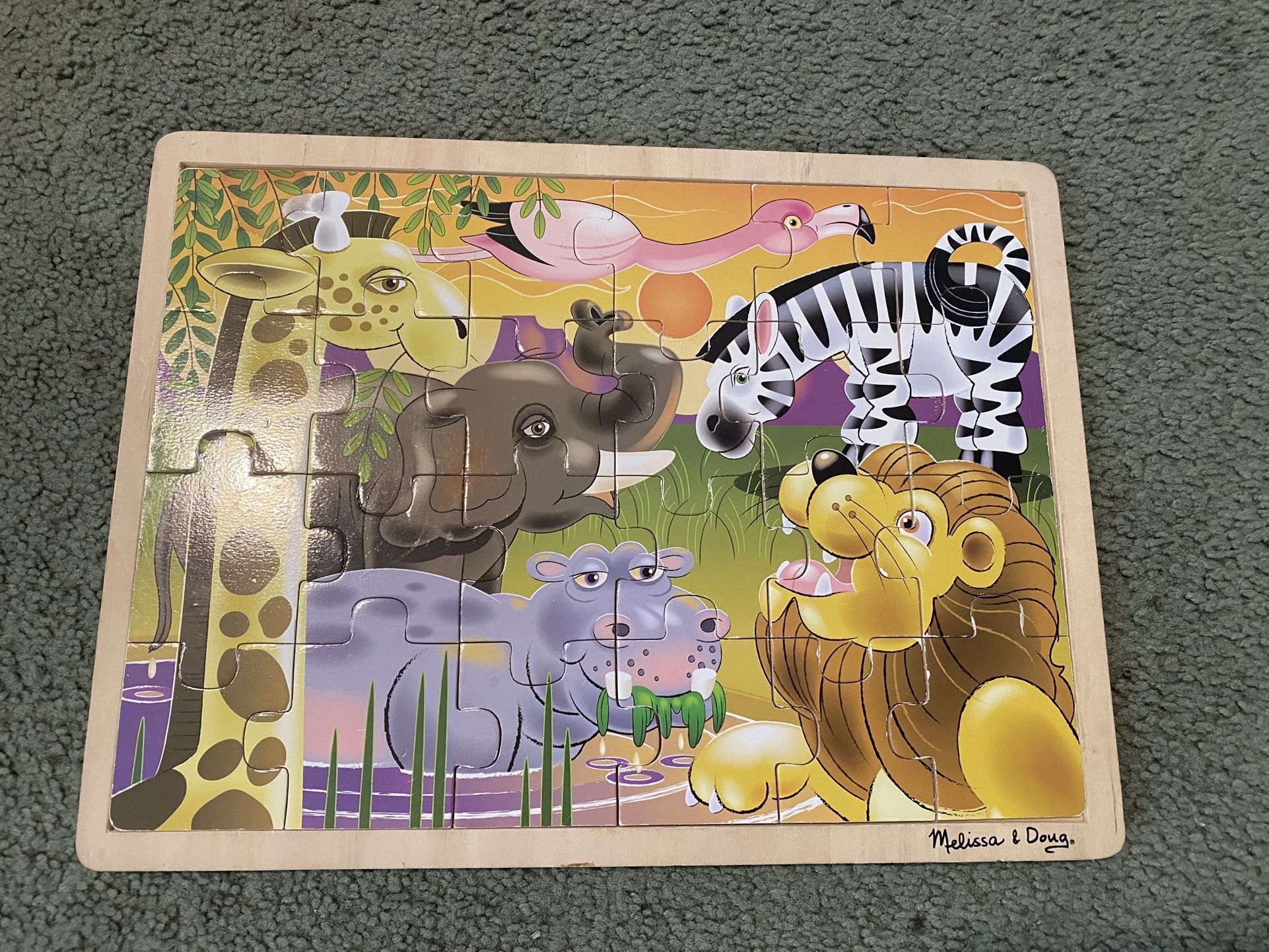 Melissa & Doug Puzzle And Block Set