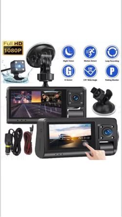 HD WIFI Car Dual Lens Dash Cam Front/Rear/Inside Video Recorder Camera G-sensor