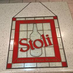 Stole Stained Glass Sign