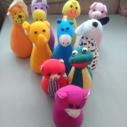 Kids Plush Bowling Pins