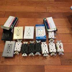 New GFI Electric Outlets 9 Each
