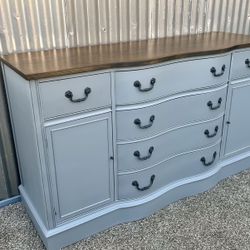 Refinished Gray Sideboard / Buffet / Credenza / TV Stand