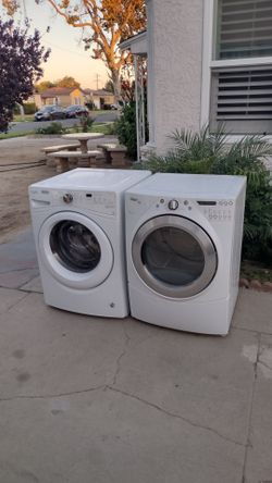 Washer and gas dryer