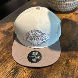 Beige Lakers Hat