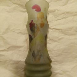 VINTAGE ROBERT RUEVEN ISREALI  HAND PAINTED AND  MADE ART GLASS