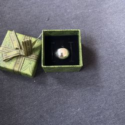Modern Silver Bubble Ring