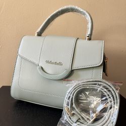 Light Green Hand Bag With Shoulder Strap. BRAND NEW 