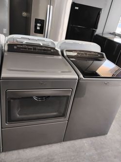 Grey set top load electric same day delivery available fee depends on address 🛣️🏠🛻