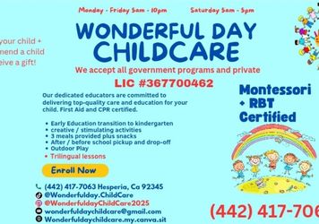 Wonderful Day Childcare Hesperia Ca