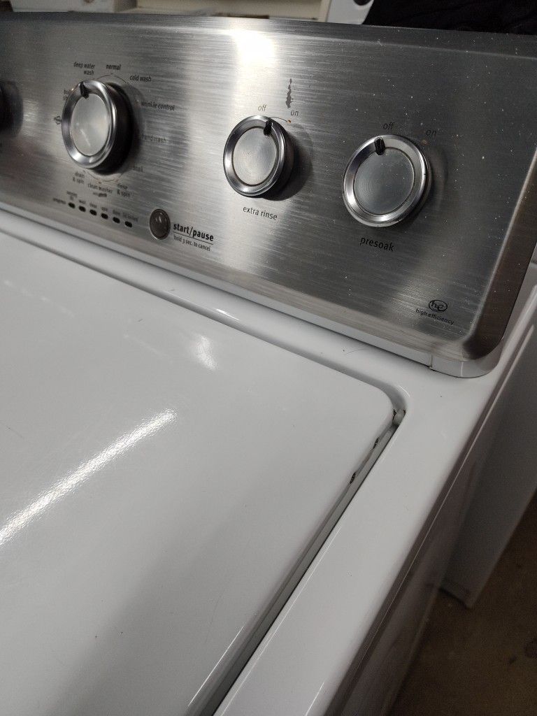 MAYTAG CENTENNIAL COMMERCIAL TECHNOLOGY STAINLESS STEEL DRUM TOP LOADER