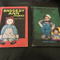 2 Raggedy Ann & Andy Books 1(contact info removed) 