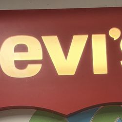 Vintage Rare Levi’s Jeans Retail Store Batwing Sign