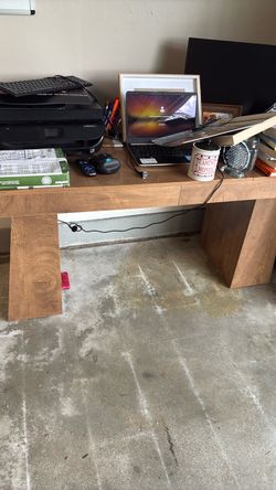 Desk and lazy boy
