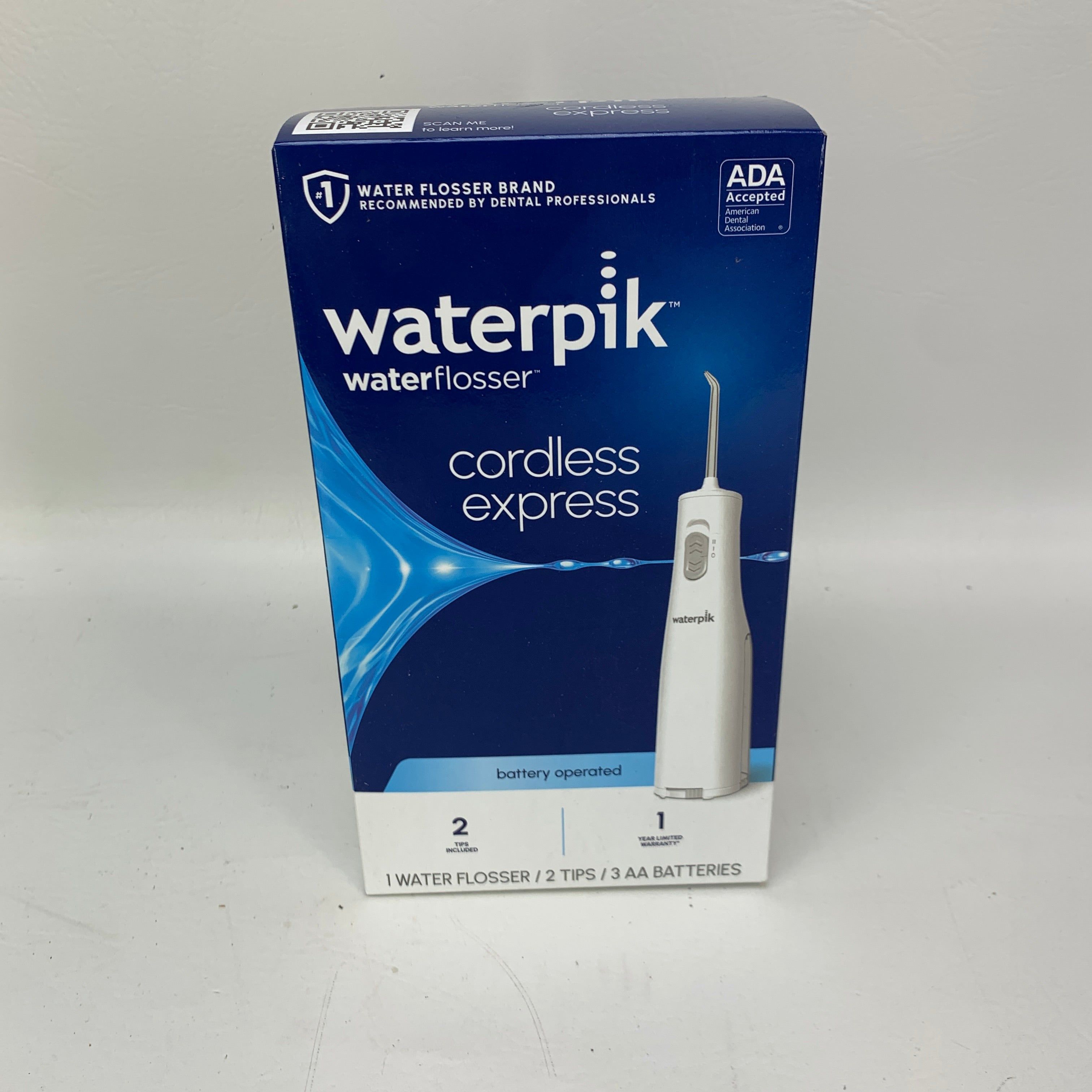 New Waterpik Cordless Express Portable Water Flosser Battery Operated