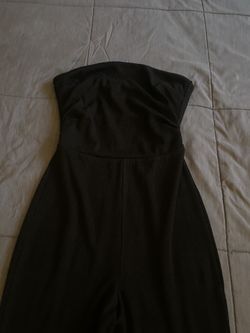 Brand New Strapless Open Back Black Jumpsuit. 