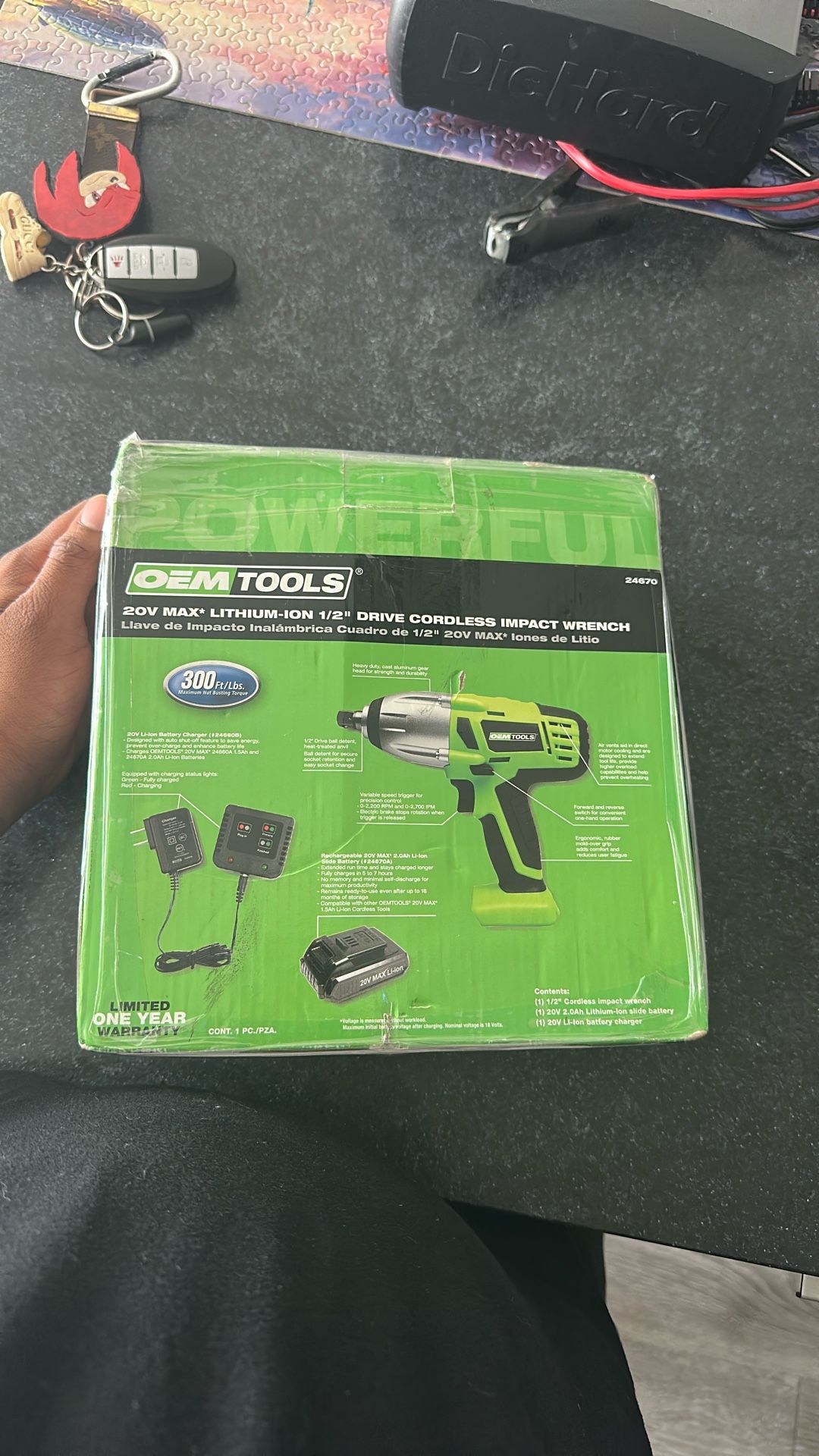1/2 Drive Cordless Impact Wrench