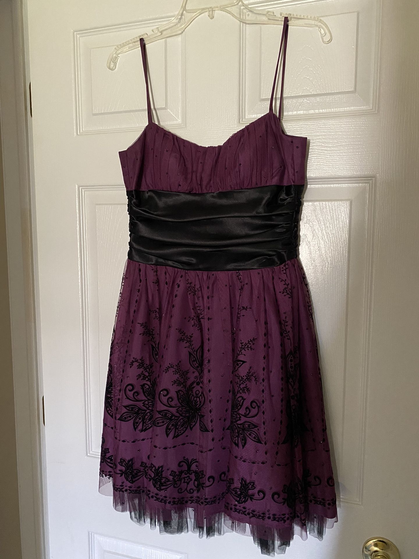 Purple/Black Short Homecoming/Prom/Party Dress