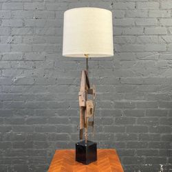 Richard Barr Brutalist Iron Table Lamp for Laurel, c.1960’s - Delivery Available
