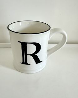 Monogram letter R - coffee mug/cup