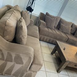 Sofa Set With Pullout Queen Mattress