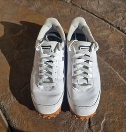 Used PUMA Fast Rider Navy PackWhite Lace Up  Mens White size 6.5