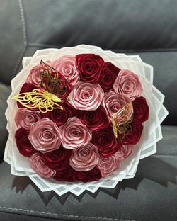 Eternal Ribbon Roses At Affordable Price