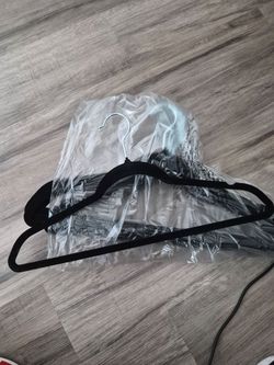 New black velvet hangers